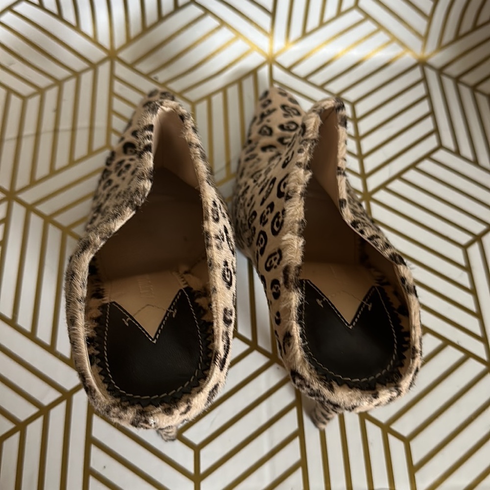 Altuzarra Davidson Leopard Print Mule Size 38/7 - image 4